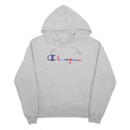 CHAMPION REVERSE WEAVE Womens Grey Hoodie M Cotton Blend Pullover Casual