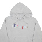 CHAMPION REVERSE WEAVE Womens Grey Hoodie M Cotton Blend Pullover Casual