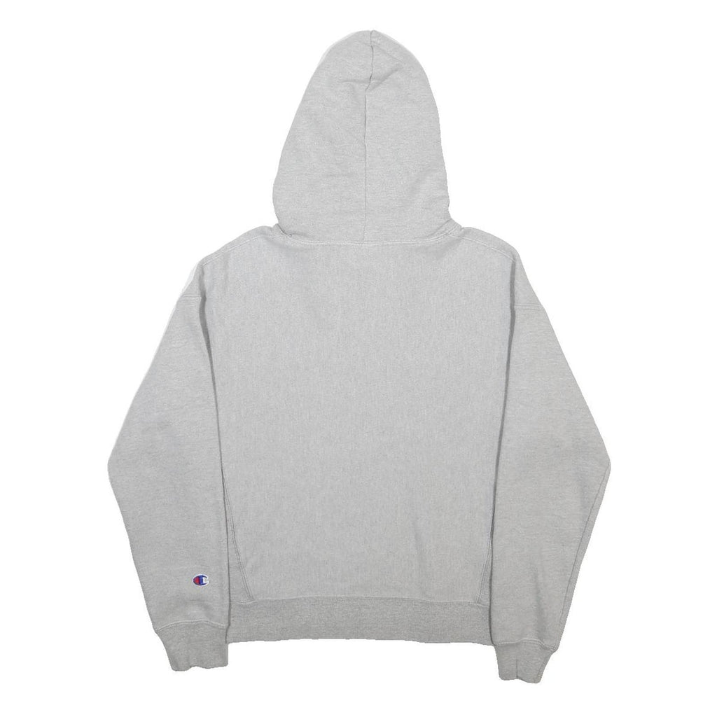 CHAMPION REVERSE WEAVE Womens Grey Hoodie M Cotton Blend Pullover Casual