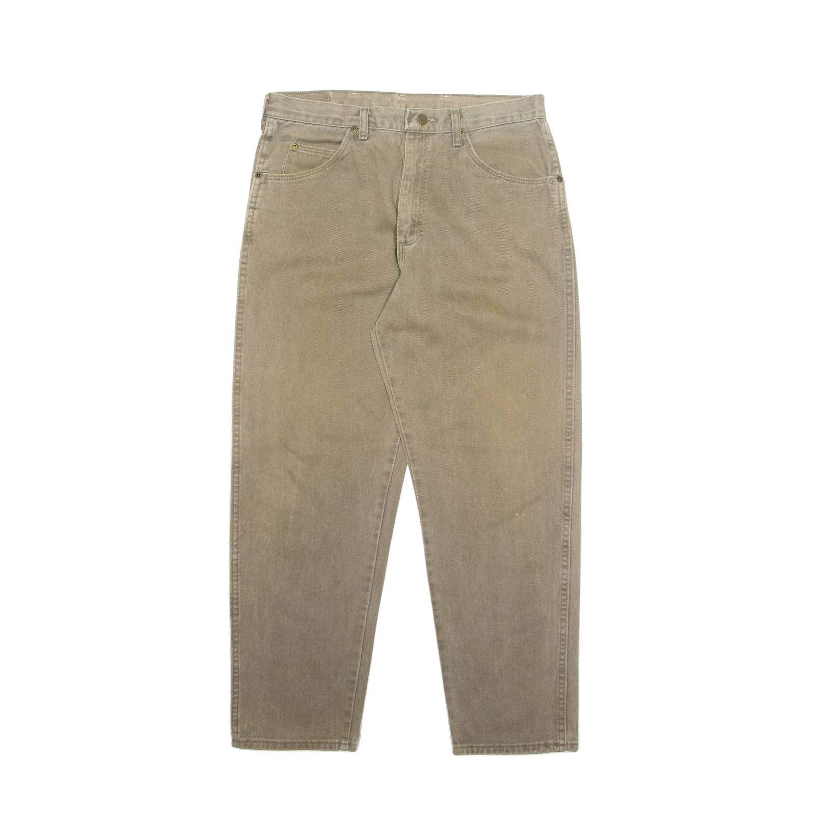 WRANGLER Mens Trousers Beige Regular Tapered W34 L30