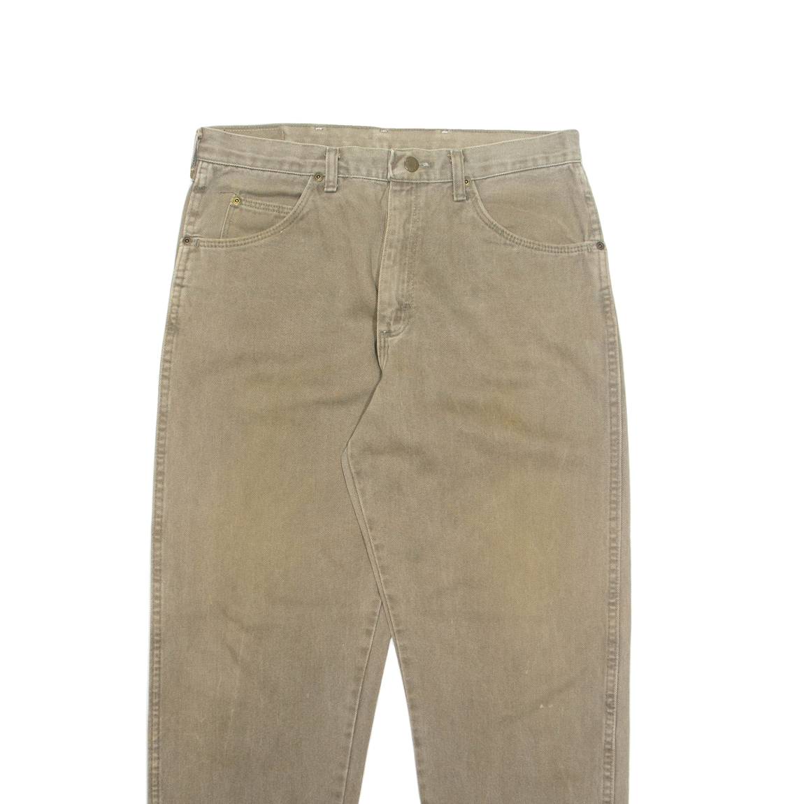 WRANGLER Mens Trousers Beige Regular Tapered W34 L30