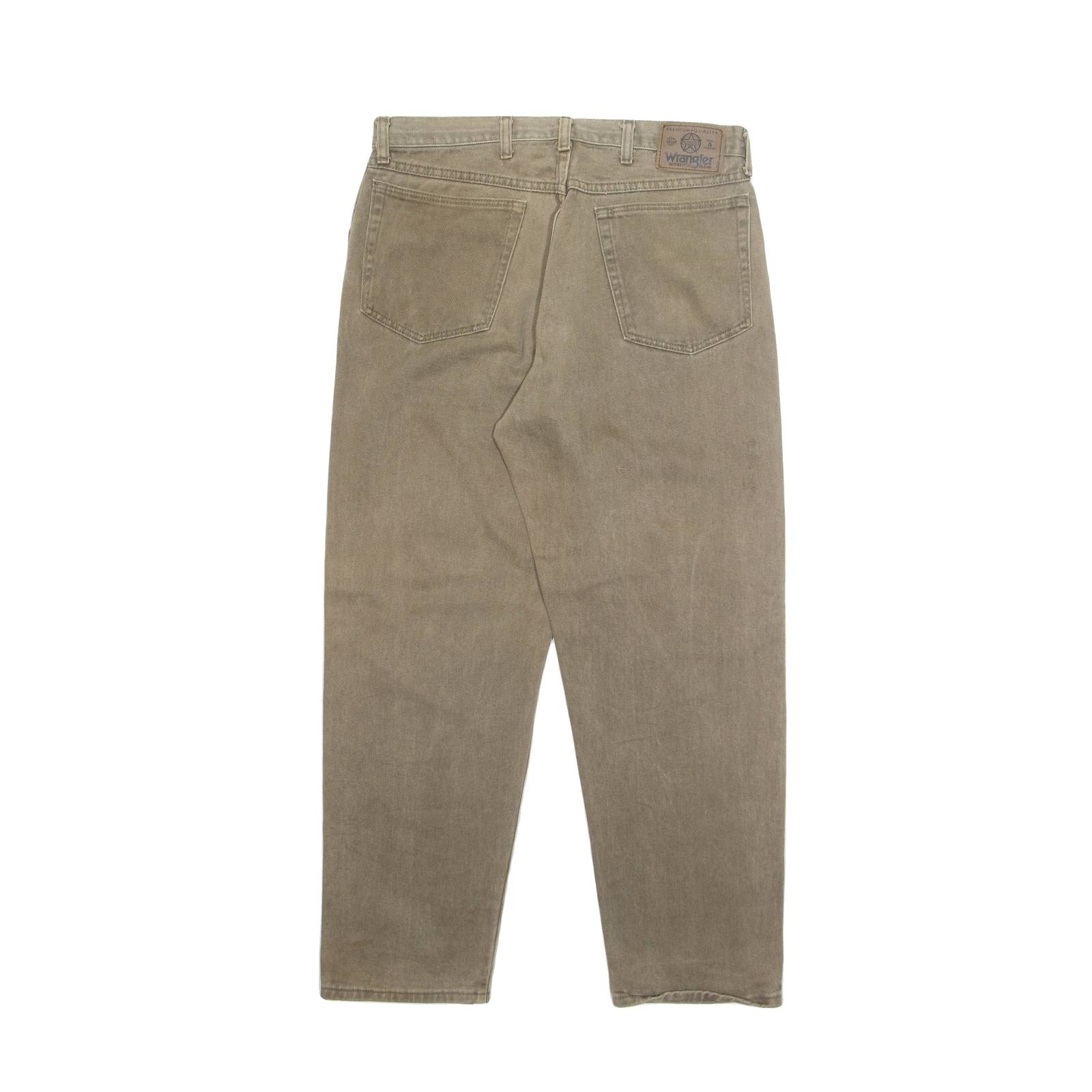 WRANGLER Mens Trousers Beige Regular Tapered W34 L30