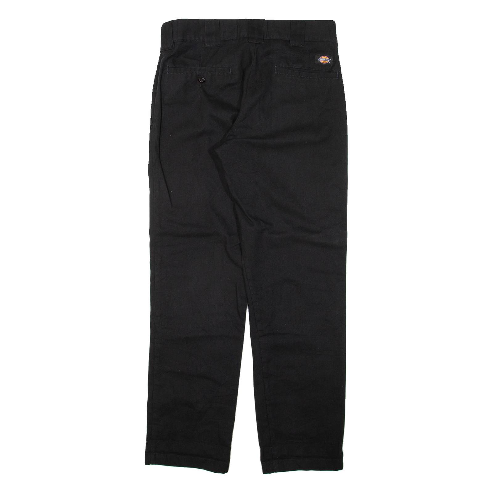 DICKIES Mens Trousers Black Regular Straight W28 L29
