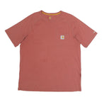 CARHARTT Womens Rust Orange Pocket T-Shirt L Short Sleeve Crew Neck Workwear