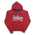 PRESSBOX Mens Red Indiana Hoosiers Pullover Hoodie L Cotton Blend