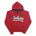 PRESSBOX Mens Red Indiana Hoosiers Pullover Hoodie L Cotton Blend