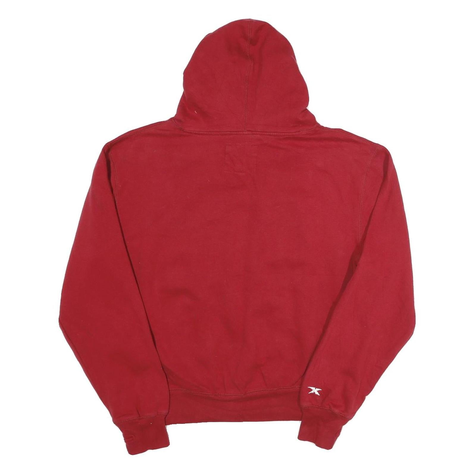 PRESSBOX Mens Red Indiana Hoosiers Pullover Hoodie L Cotton Blend