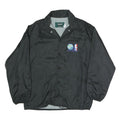 DUNBROOKE Mens Black NBA Sprite Button Jacket M Polyester Blend Plain Basketball