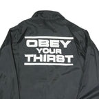 DUNBROOKE Mens Black NBA Sprite Button Jacket M Polyester Blend Plain Basketball