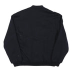 GARANTI Mens Black Button Jacket L Polyester Blend Plain Button Closure