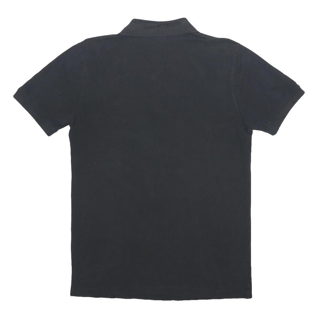 KAPPA Mens Black Short Sleeve Logo Embroidered Polo Shirt M Cotton Blend
