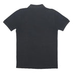 KAPPA Mens Black Short Sleeve Logo Embroidered Polo Shirt M Cotton Blend