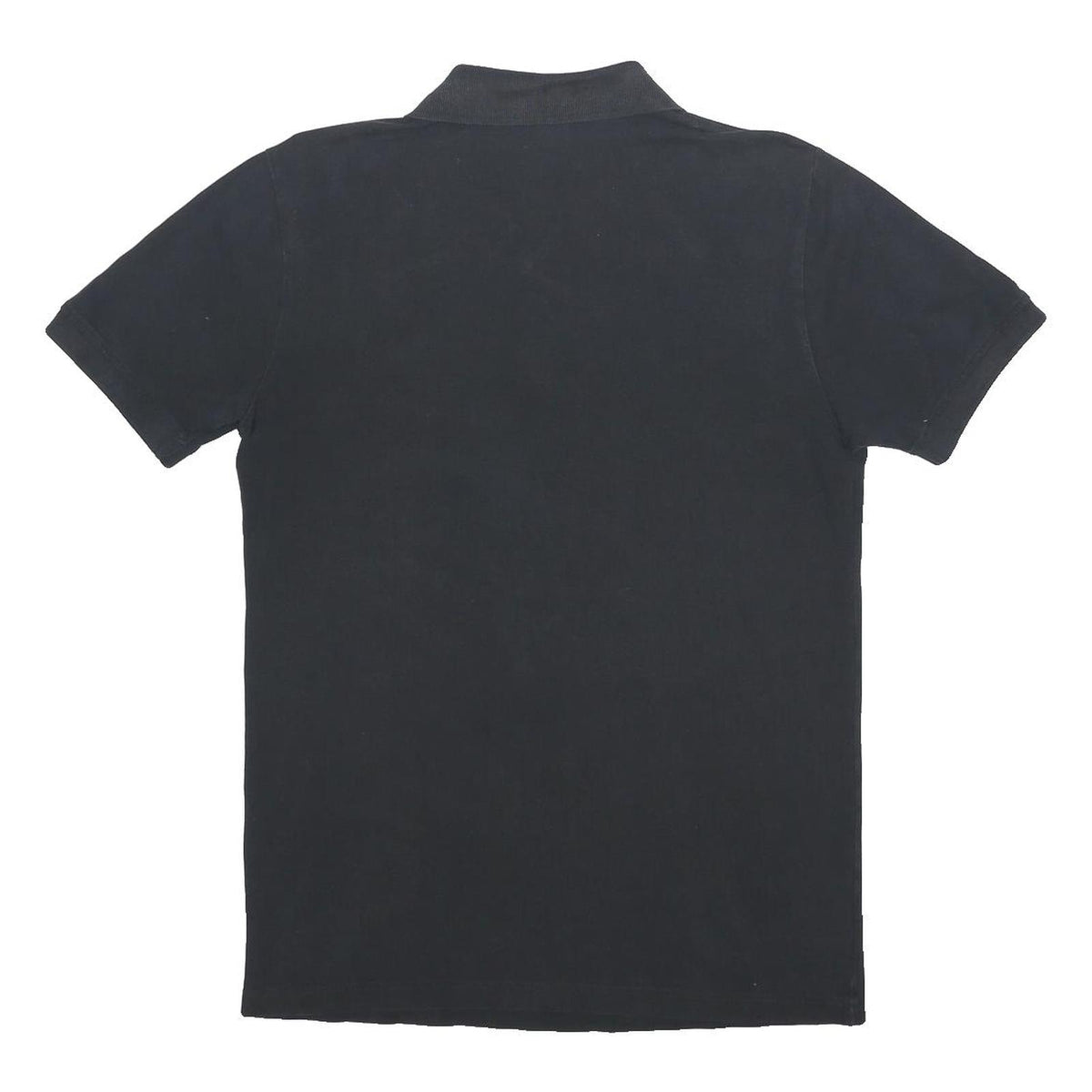 KAPPA Mens Black Short Sleeve Logo Embroidered Polo Shirt M Cotton Blend