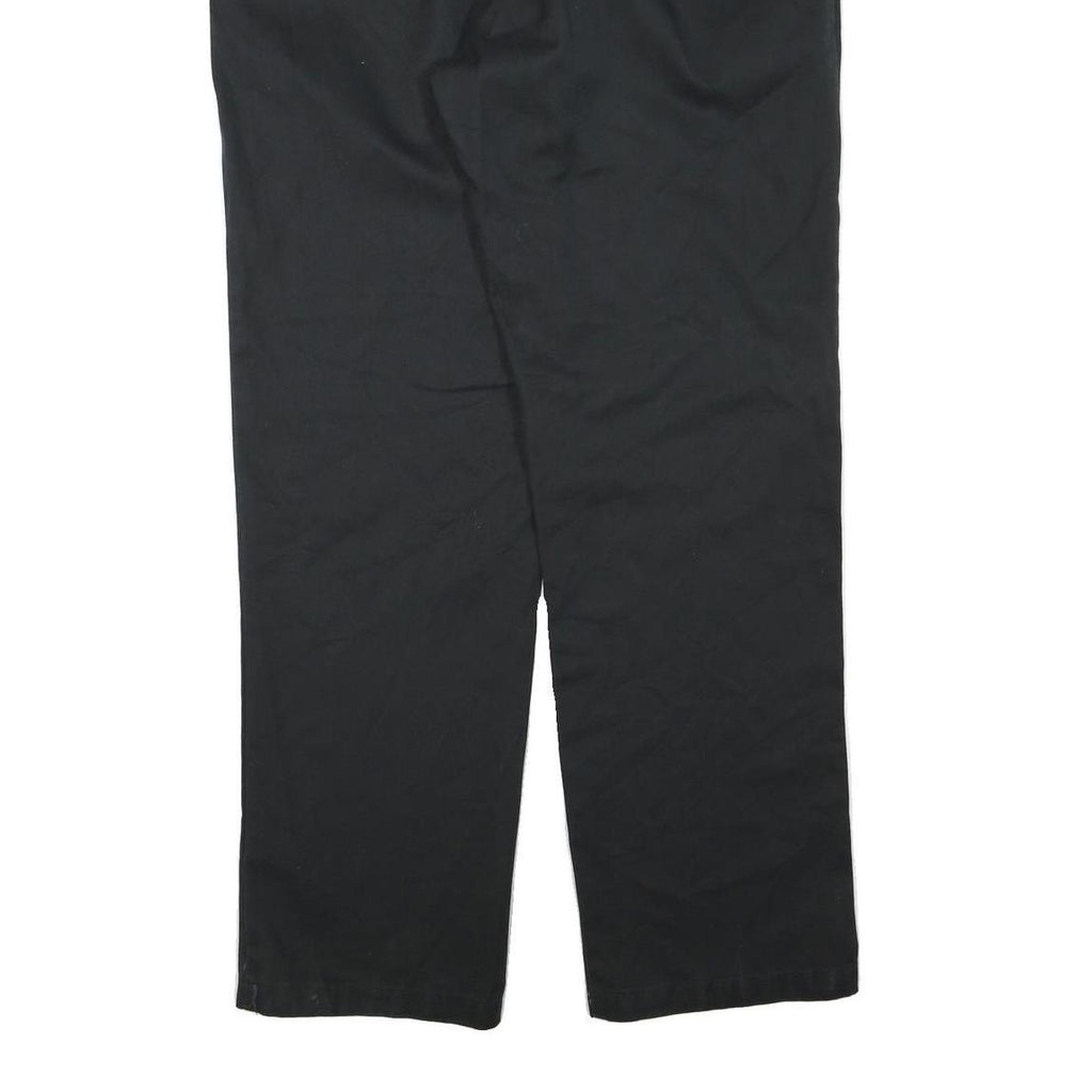 DICKIES Mens Polyester Blend Black Regular Fit Straight Trousers W40 L34
