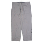 LEVI'S Womens Trousers Grey Regular Straight W32 L25