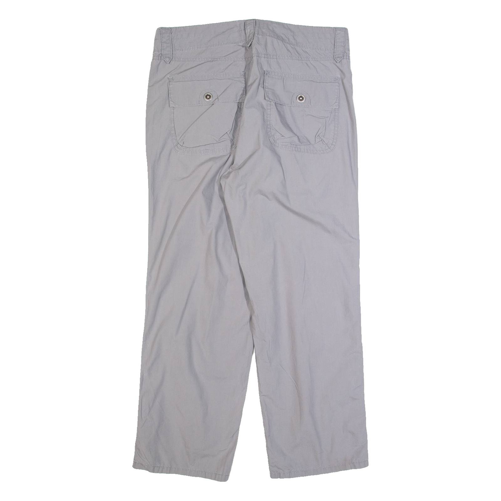 LEVI'S Womens Trousers Grey Regular Straight W32 L25