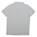 POLO RALPH LAUREN Mens Grey Short Sleeve Plain L Cotton Blend Polo Shirt