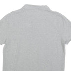 POLO RALPH LAUREN Mens Grey Short Sleeve Plain L Cotton Blend Polo Shirt