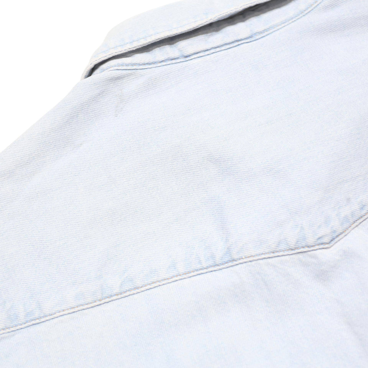 LEVI'S Mens Blue Denim Shirt L Western Style Long Sleeve Cotton Blend Casual