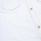 LEVI'S Mens Blue Denim Shirt L Western Style Long Sleeve Cotton Blend Casual