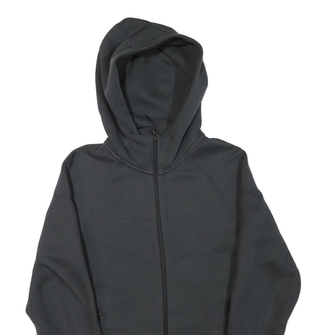 NIKE Mens Black Pullover Hoodie XS Lightweight Zip-Up Sports Sweatshirt