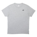NEW BALANCE Mens Grey Graphic T-Shirt L Short Sleeve Crew Neck Cotton Blend