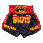 EAGLES GYM Thai Boxing Mens Sports Shorts Red Relaxed XS W22