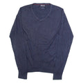 TOMMY HILFIGER Mens Jumper Blue Tight Knit L