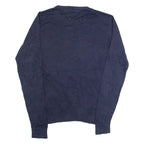 TOMMY HILFIGER Mens Jumper Blue Tight Knit L