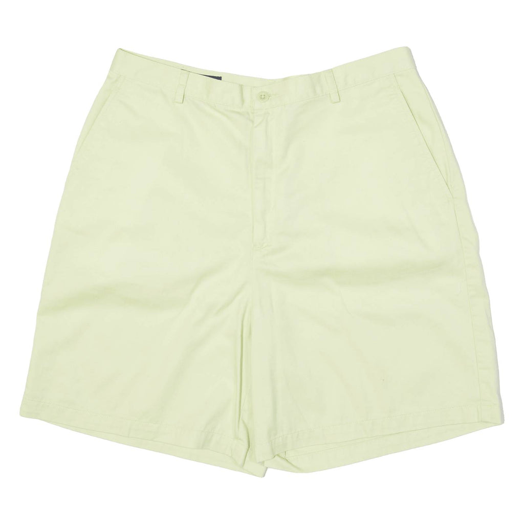 LANDS END Womens Chino Shorts Yellow Classic M W32