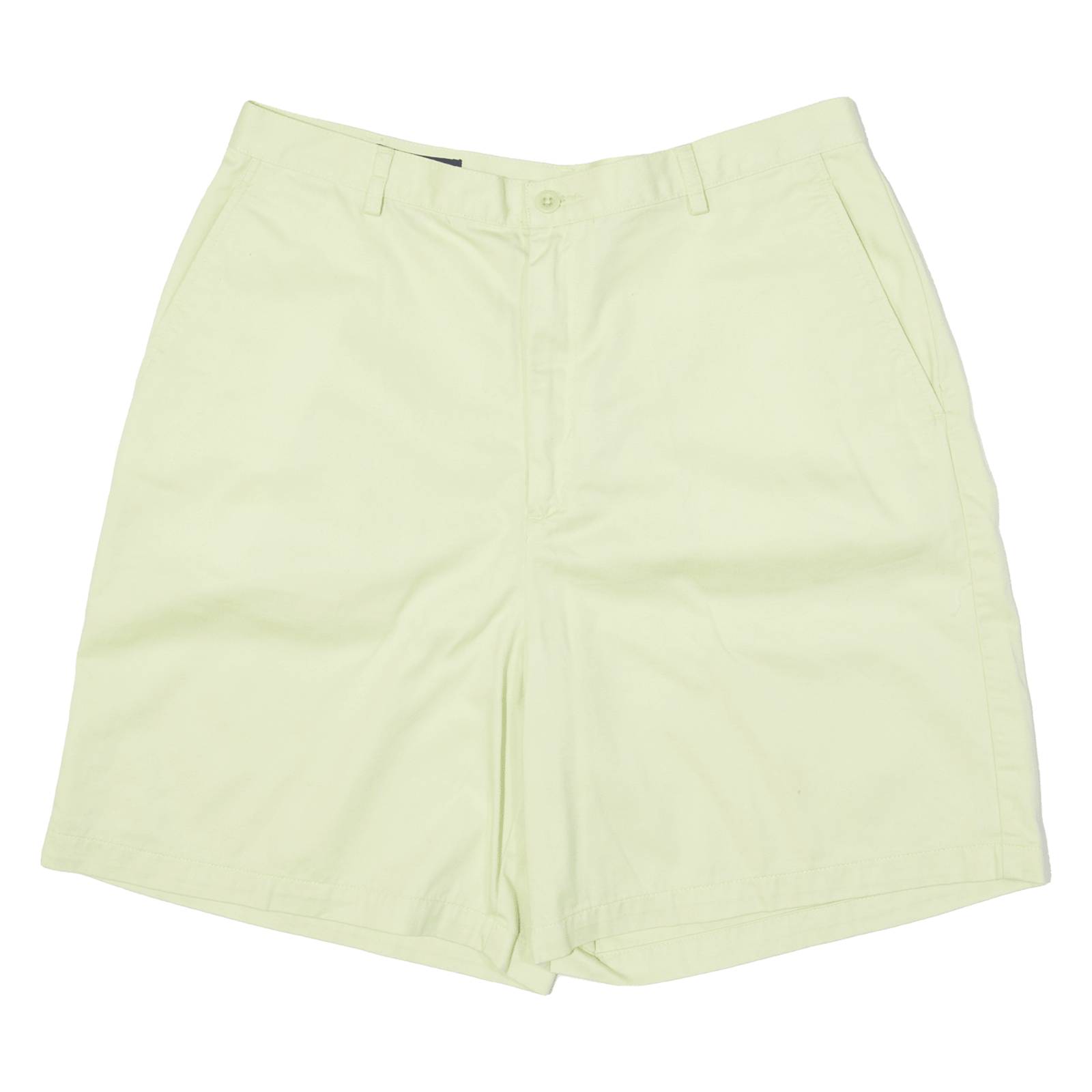 LANDS END Womens Chino Shorts Yellow Classic M W32