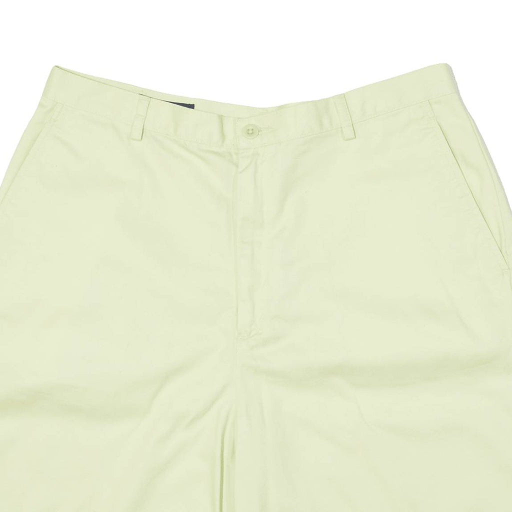 LANDS END Womens Chino Shorts Yellow Classic M W32