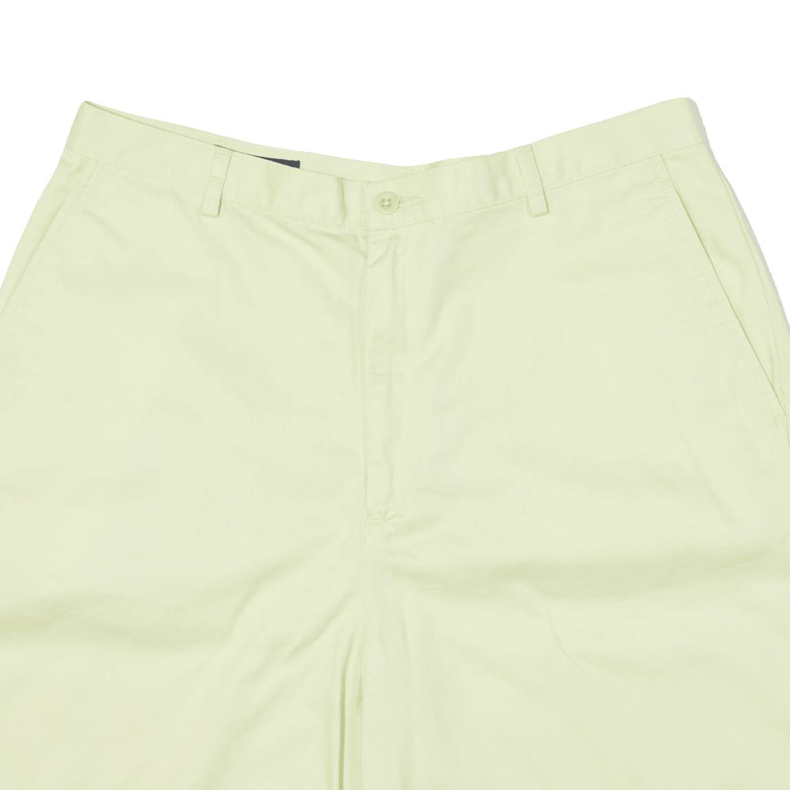 LANDS END Womens Chino Shorts Yellow Classic M W32