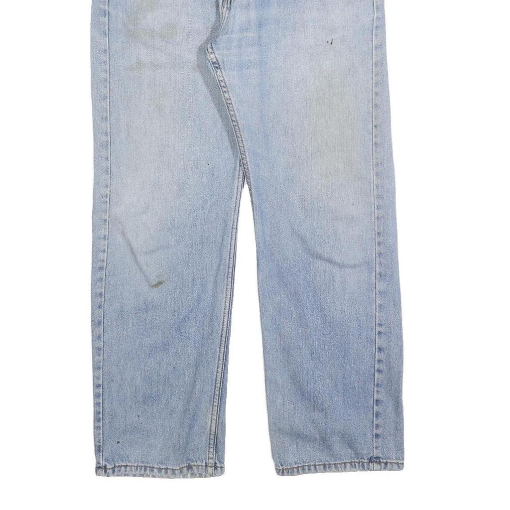 LEVI'S 505 Mens Jeans Blue Regular Straight Denim Light W34 L29 Classic Zip