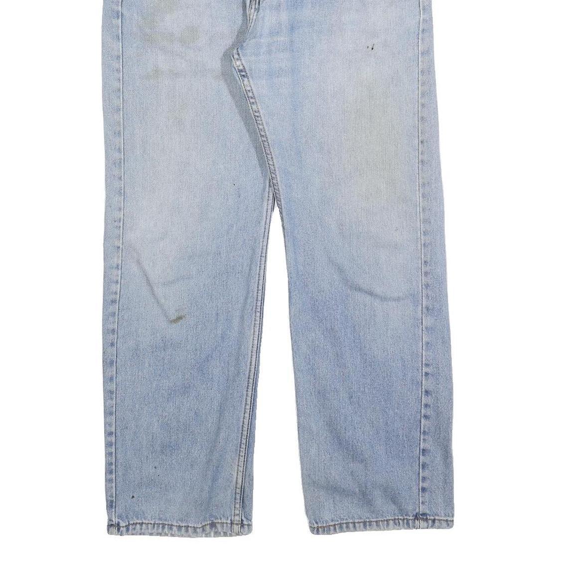 LEVI'S 505 Mens Jeans Blue Regular Straight Denim Light W34 L29 Classic Zip