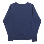 CHAMPION Mens Navy Blue Cotton Blend Crew Neck M Sweatshirt Pullover Logo