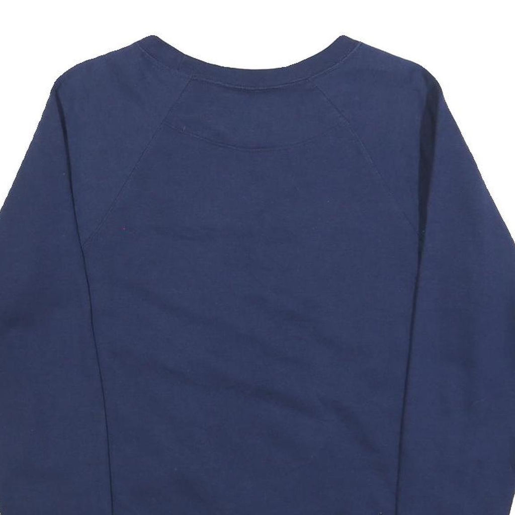 CHAMPION Mens Navy Blue Cotton Blend Crew Neck M Sweatshirt Pullover Logo