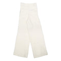 MNG Womens Acrylic Blend White Relaxed Wide-Leg Trousers W26 L33 Casual
