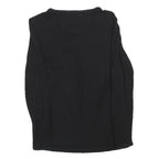 GERARD DAREL Womens Black Cotton Blend Basic Top Long Sleeve Round Neck S