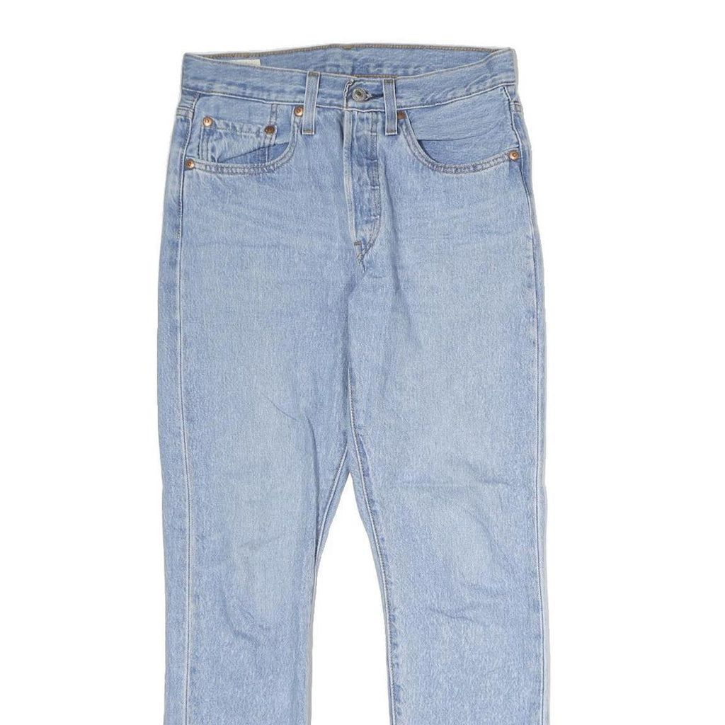 LEVI'S 501S Mens Jeans Blue Regular Straight Denim Light W28 L27 Classic Fit