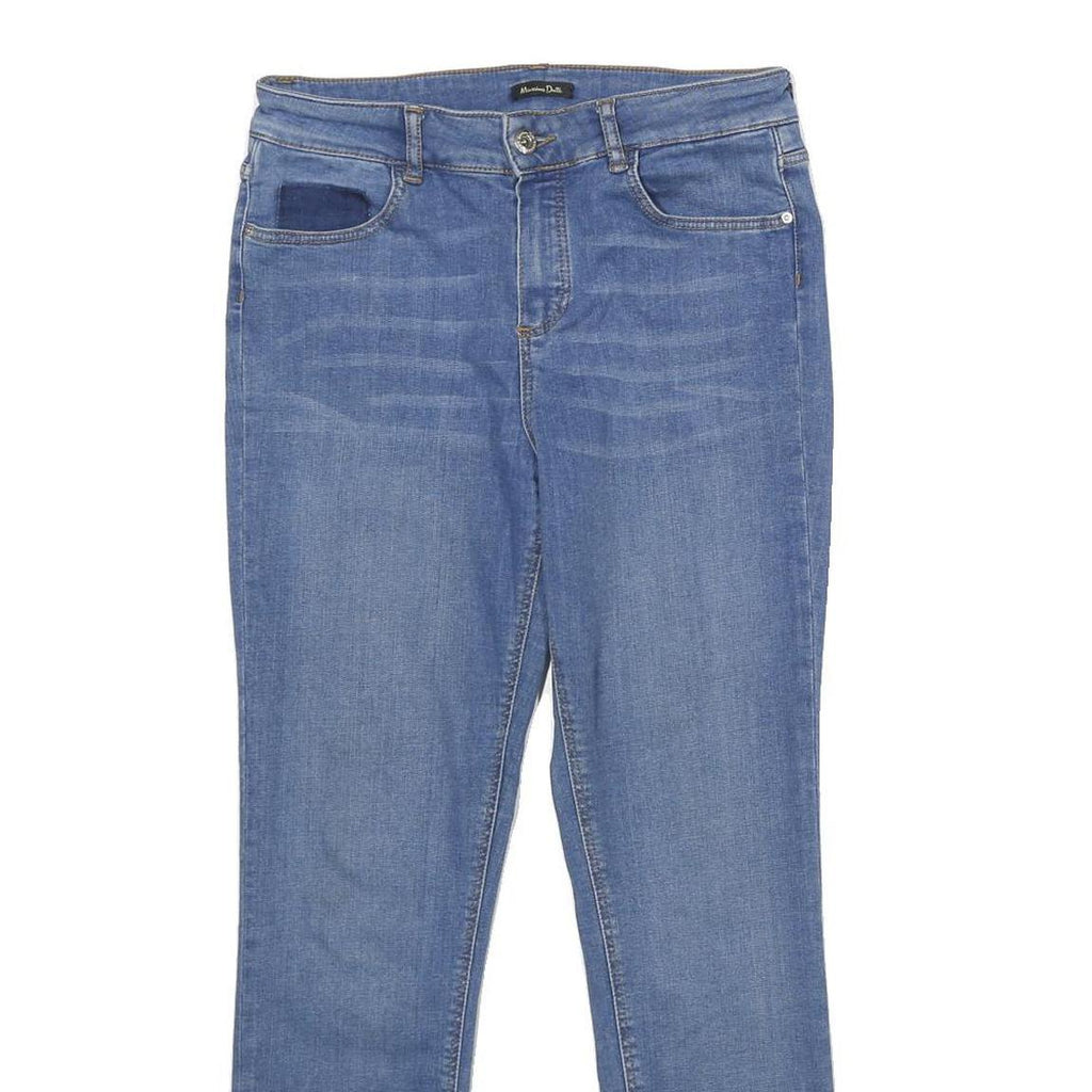 MASSIMO DUTTI Womens Jeans Blue Regular Skinny Denim Light W28 L28 Stylish
