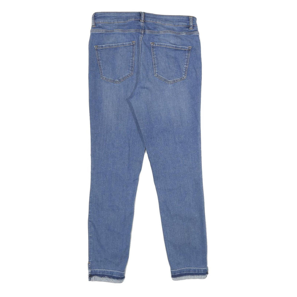 MASSIMO DUTTI Womens Jeans Blue Regular Skinny Denim Light W28 L28 Stylish