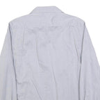 DKNY Mens Blue Cotton Blend Slim Fit Shirt M Stylish Button Down Long Sleeve