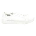 ZARA Womens Lace-Up Trainers White Leather UK 4 Casual Comfortable Premium