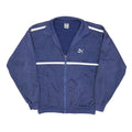 PUMA Mens Blue Zip Track Jacket L Polyester Blend Plain Casual Sportswear