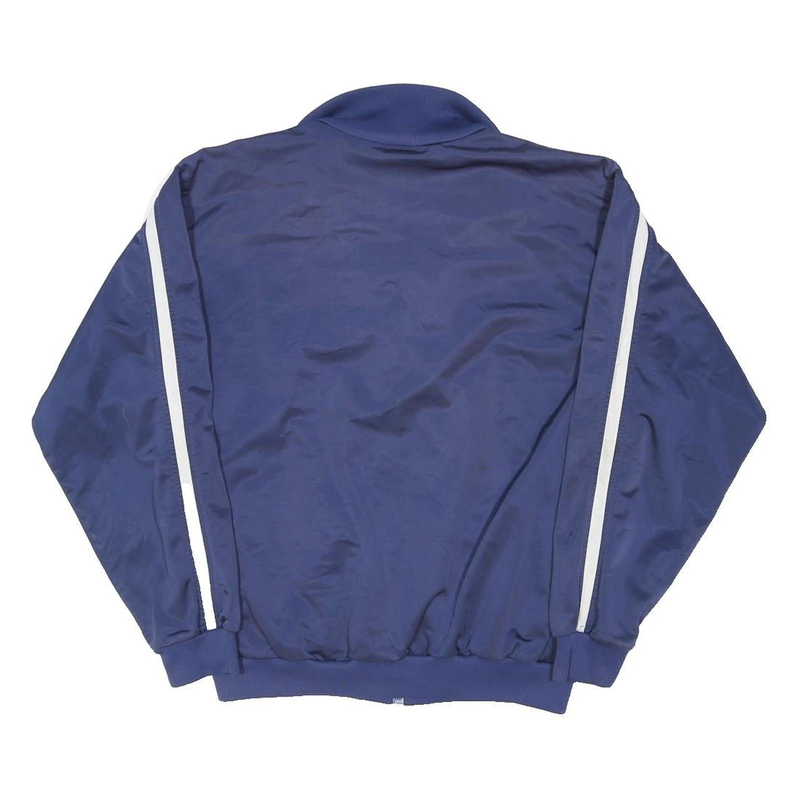 PUMA Mens Blue Zip Track Jacket L Polyester Blend Plain Casual Sportswear