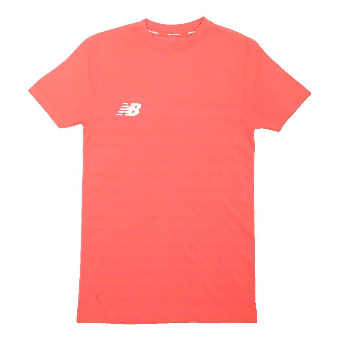 NEW BALANCE Womens Red T-Shirt XS Short Sleeve Crew Neck Sportswear Casual Fit