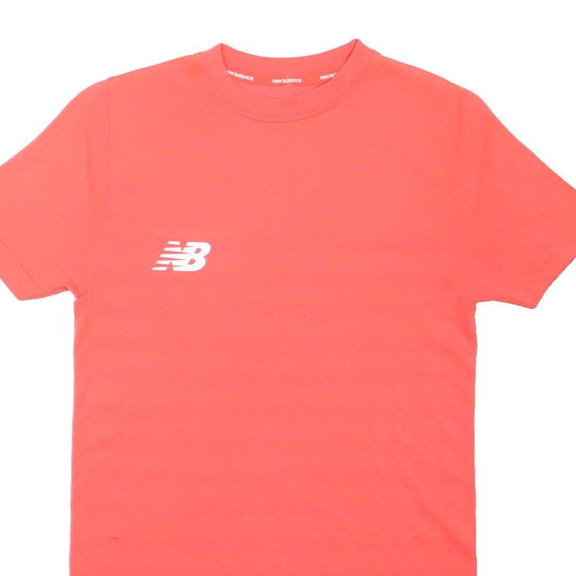 NEW BALANCE Womens Red T-Shirt XS Short Sleeve Crew Neck Sportswear Casual Fit