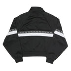 FILA Womens Black & White Logo Tape Half Zip Sweatshirt M Casual Sporty