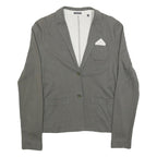 MARC O'POLO Womens Grey Button Jacket L Cotton Blend Casual Stylish